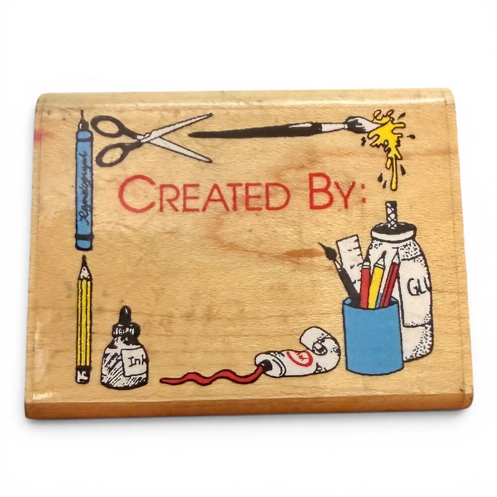 Inkadinkado Created By 2313L Rubber Stamp